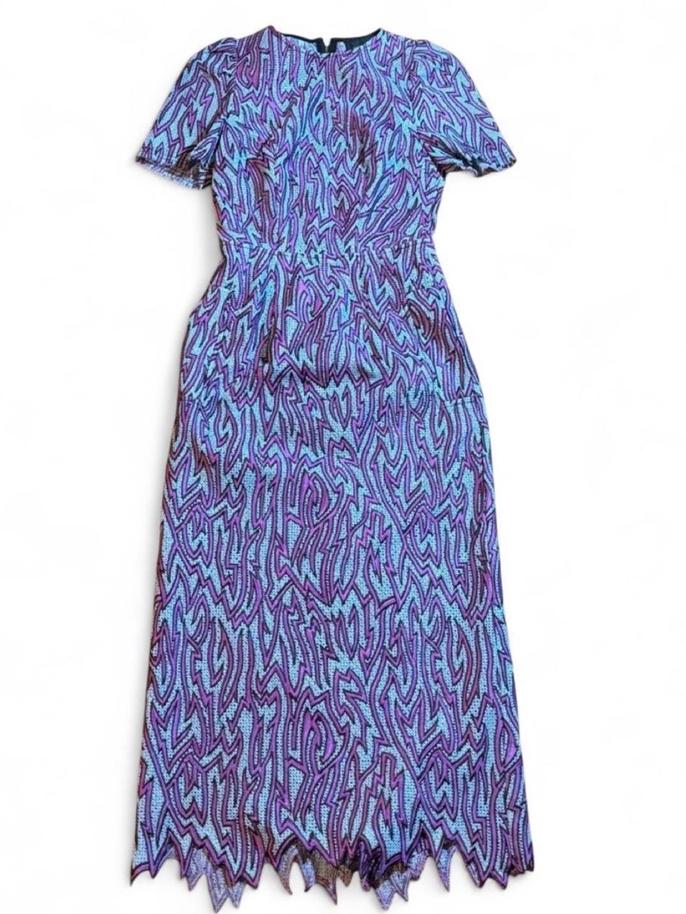 Karen Walker Fall 2016 Runway Embroidered Lace Midi Dress Size 4